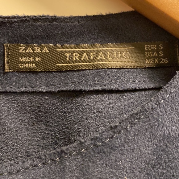 Zara Trafaluc Suede Fringe top - Picture 3 of 6